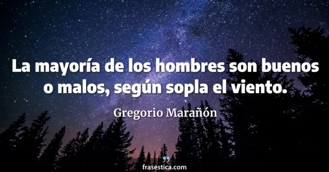 Cita de Gregorio Marañón