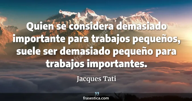 Cita de Jacques Tati