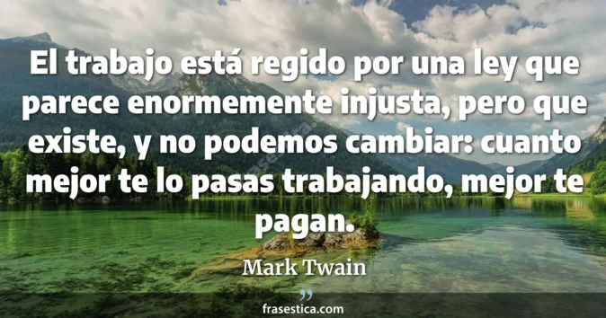 Cita de Mark Twain