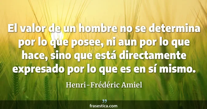 Cita de Henri-Frédéric Amiel