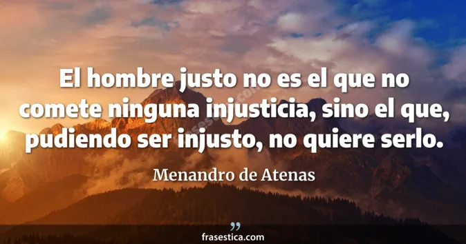 Cita de Menandro de Atenas