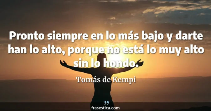 Cita de Tomás de Kempi