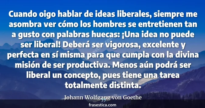 Cita de Johann Wolfgang von Goethe