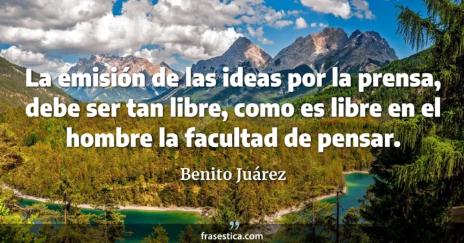 Cita de Benito Juárez