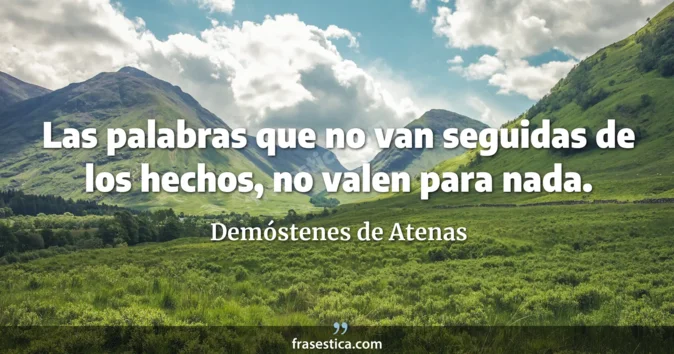 Cita de Demóstenes de Atenas