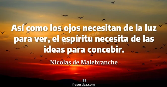 Cita de Nicolas de Malebranche