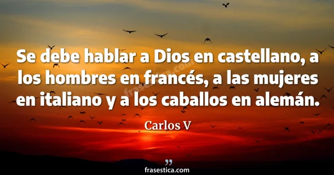 Cita de Carlos V