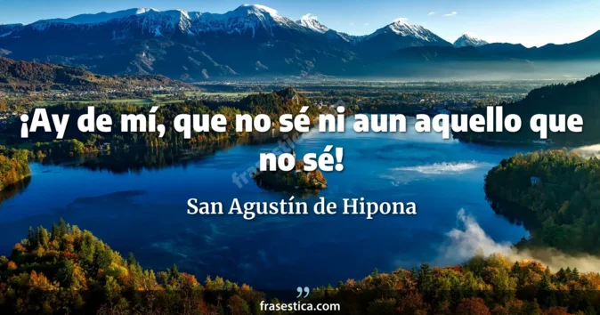 Cita de San Agustín de Hipona