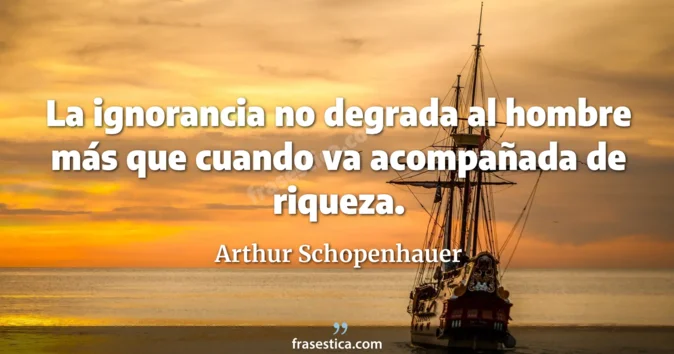 Cita de Arthur Schopenhauer