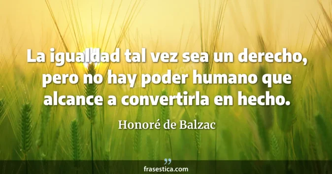 Cita de Honoré de Balzac