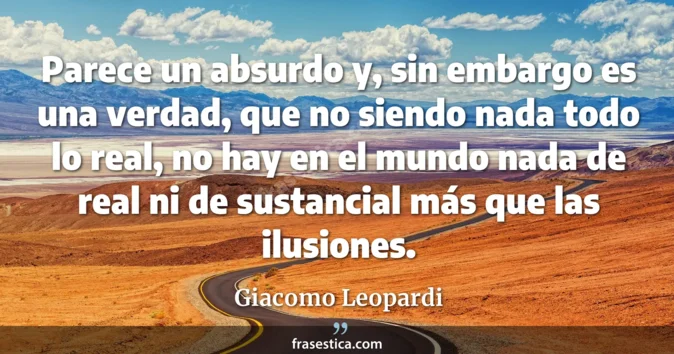 Cita de Giacomo Leopardi