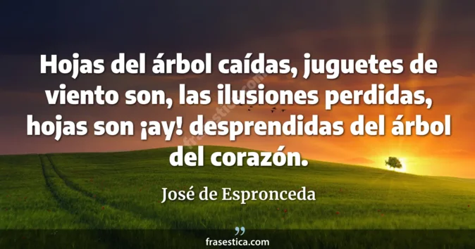 Cita de José de Espronceda
