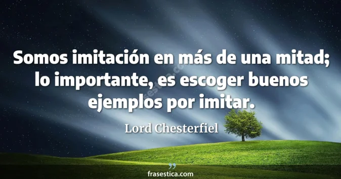 Cita de Lord Chesterfiel