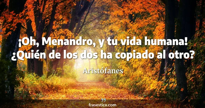 Cita de Aristófanes