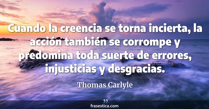 Cita de Thomas Carlyle