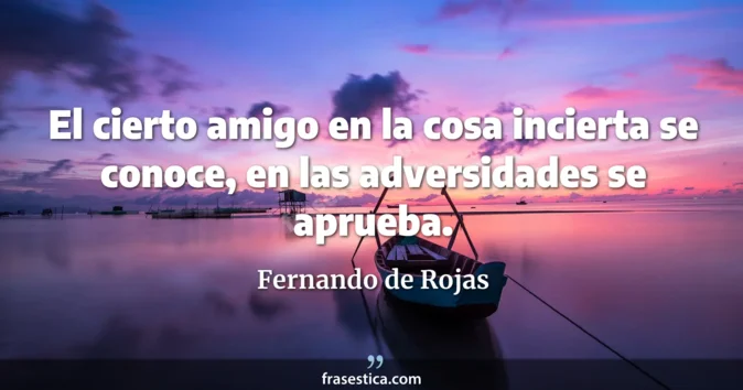 Cita de Fernando de Rojas
