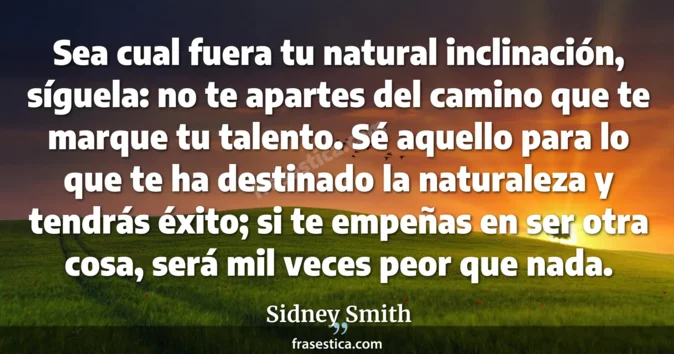 Cita de Sidney Smith