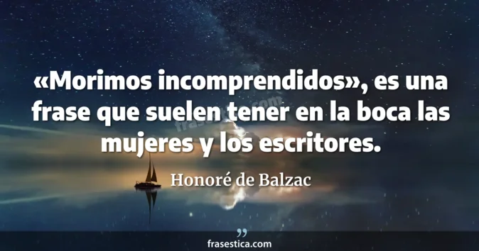 Cita de Honoré de Balzac