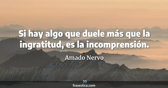 Cita de Amado Nervo