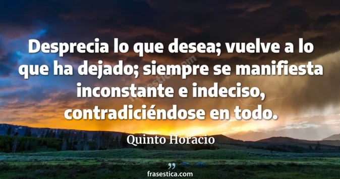 Cita de Quinto Horacio