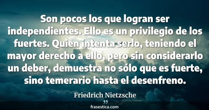 Cita de Friedrich Nietzsche