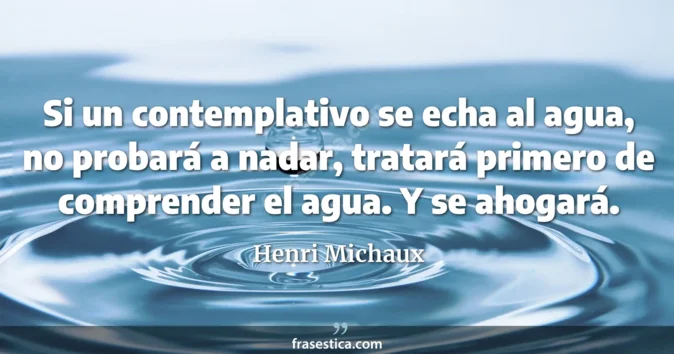 Cita de Henri Michaux