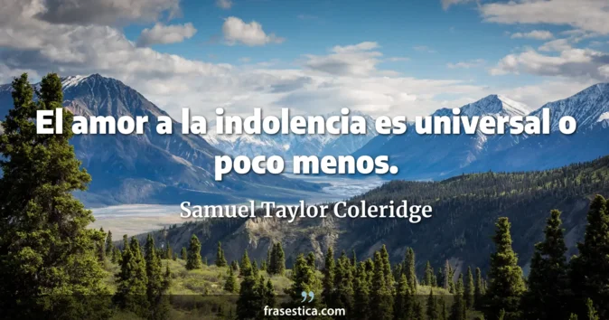 Cita de Samuel Taylor Coleridge