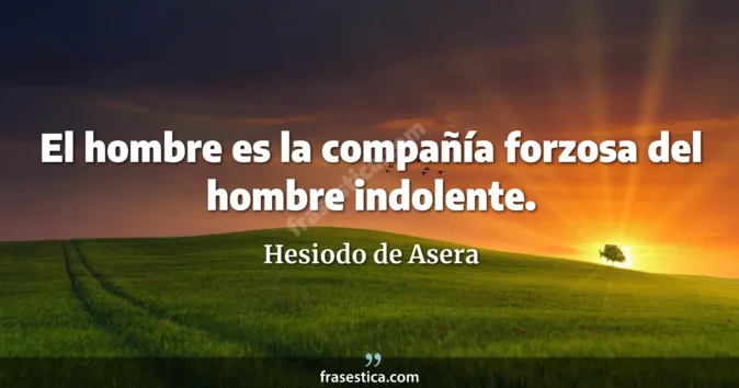 Cita de Hesiodo de Asera