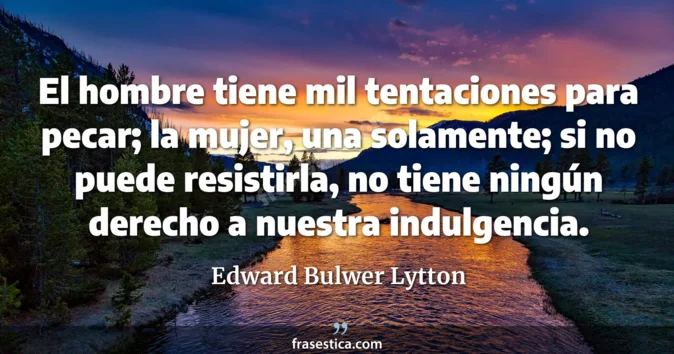 Cita de Edward Bulwer Lytton