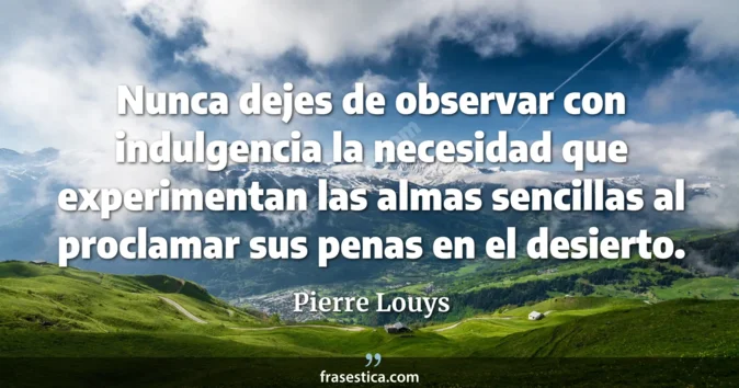 Cita de Pierre Louys