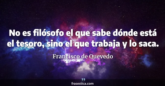 Cita de Francisco de Quevedo