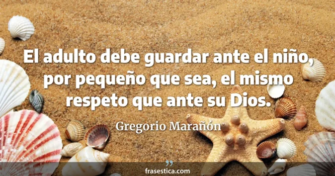 Cita de Gregorio Marañón