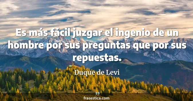 Cita de Duque de Levi