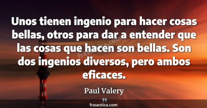 Cita de Paul Valery