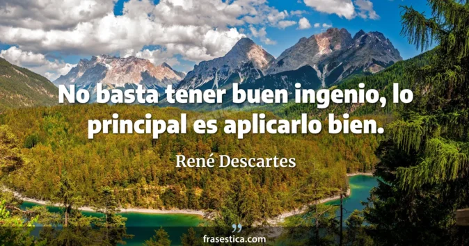 Cita de René Descartes