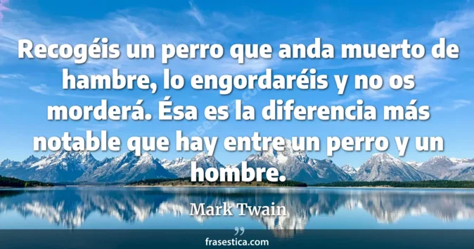 Cita de Mark Twain
