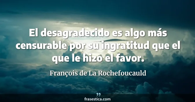 Cita de François de La Rochefoucauld