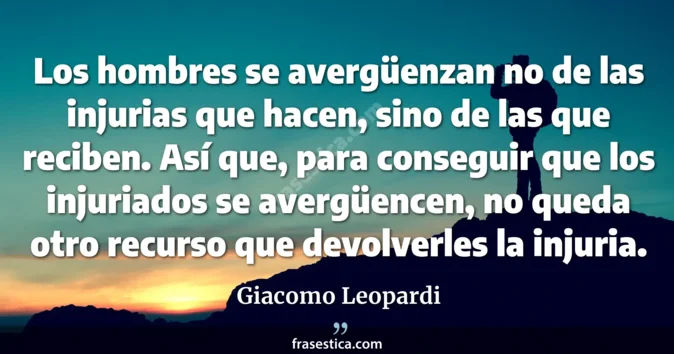 Cita de Giacomo Leopardi