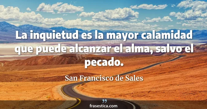Cita de San Francisco de Sales