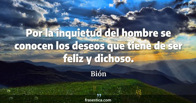 Cita de Bión