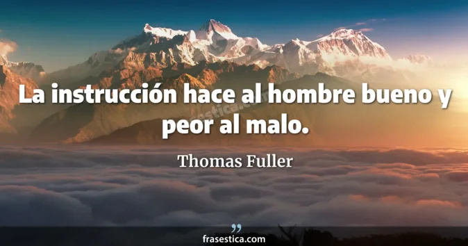 Cita de Thomas Fuller