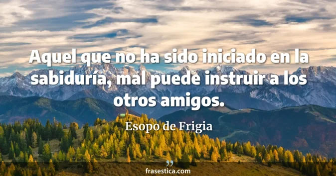 Cita de Esopo de Frigia