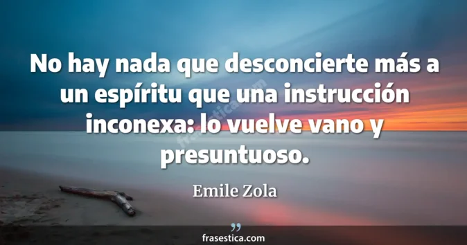 Cita de Emile Zola