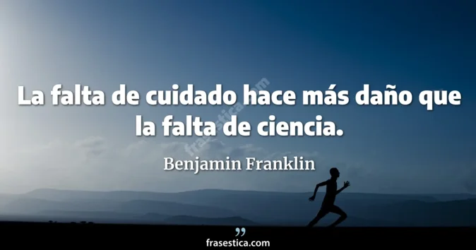 Cita de Benjamin Franklin