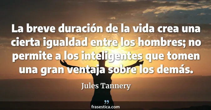 Cita de Jules Tannery
