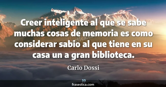 Cita de Carlo Dossi