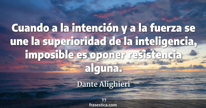 Cita de Dante Alighieri