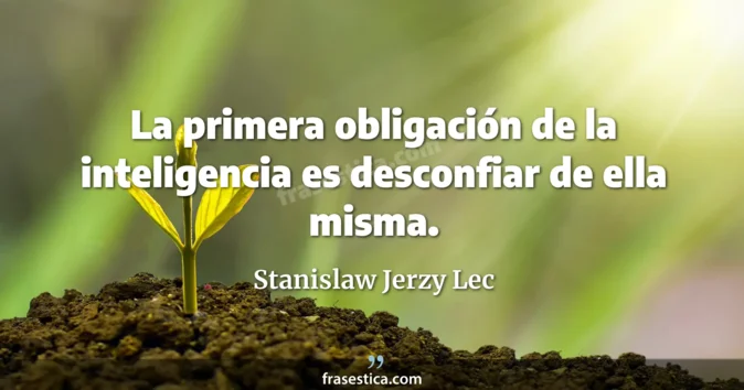 Cita de Stanislaw Jerzy Lec