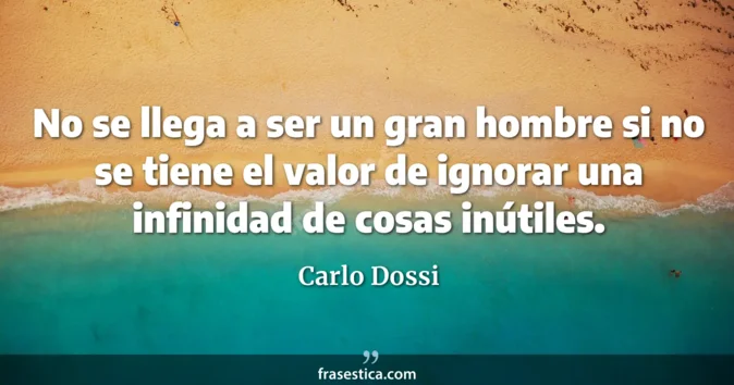 Cita de Carlo Dossi