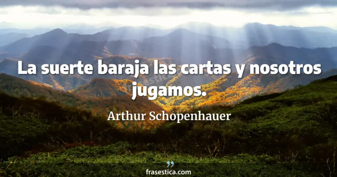 Cita de Arthur Schopenhauer